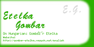 etelka gombar business card